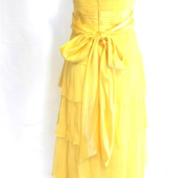 BCBG MAXAZRIA Pale Lime Evening Formal Gown - Picture 4 of 12